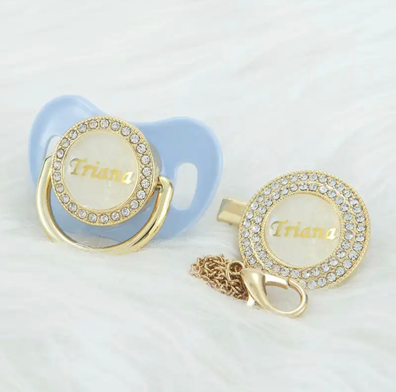 Custom Luxury Pacifiers W/ Clip